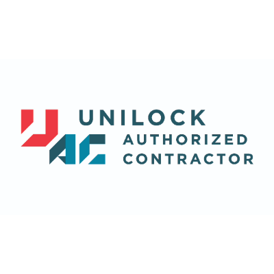 Unilock Authorized Contractor logo with red and blue