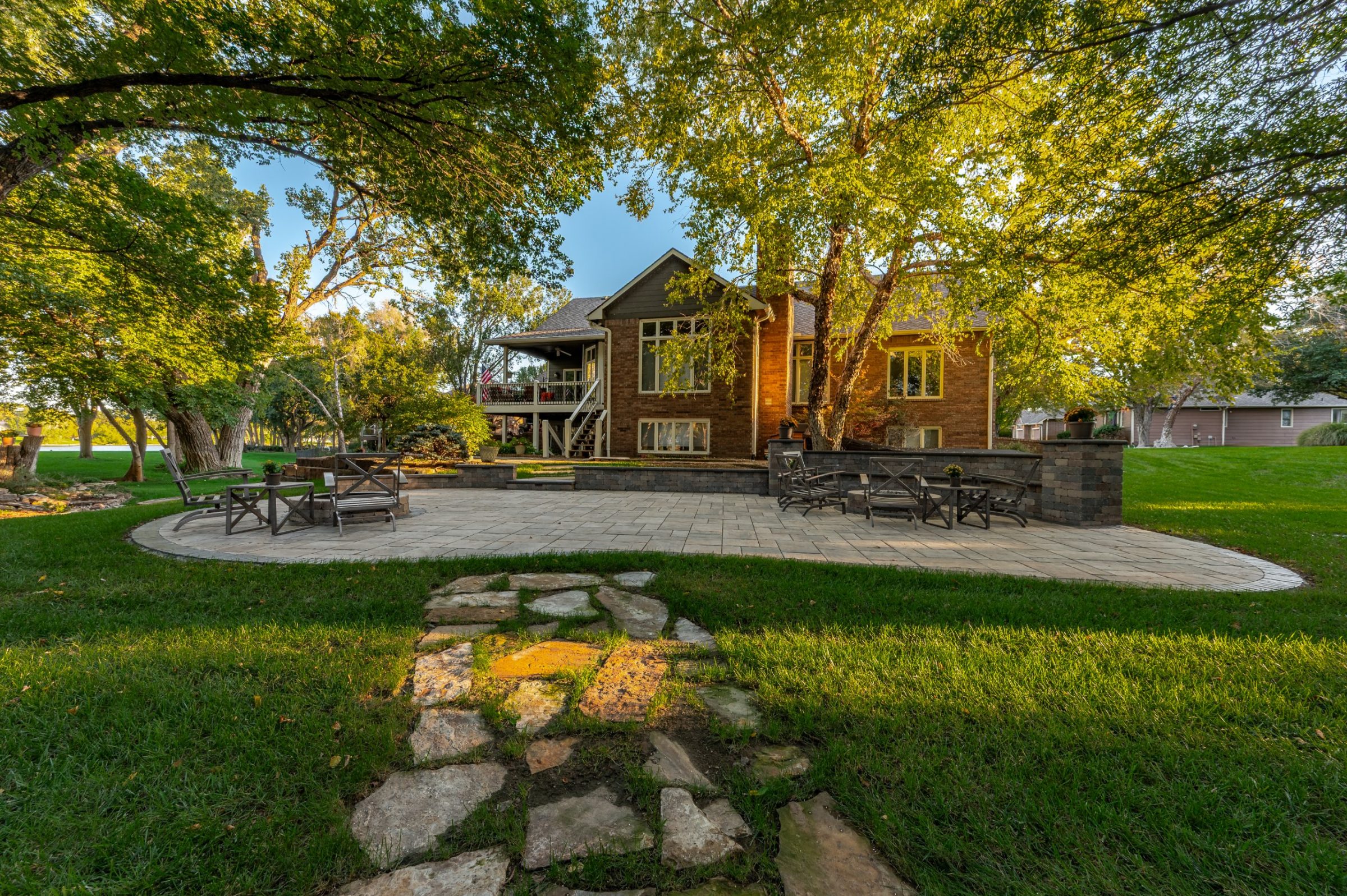 Bluestone Landscaping project at a Wichita home